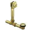   in. Brass Adjustable Pop up Drain in Vibrant French Gold