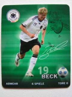 DFB Sammelkarte   Rewe, Fußball WM 2010, Nr.19 BECK in Nordrhein 