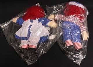 NEW 2011 APPLAUSE CLASSIC RAGGEDY ANN ANDY DOLLS    
