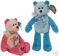 Its a Boy/Girl Bear   Welcome Baby   Limited Treasures  