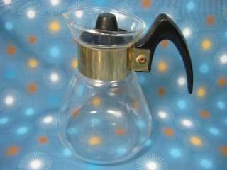 Corning Ware Individual Coffee Pot Syrup Dispenser Heat Proof One Cup 