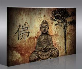 Buddha V10 100 Bild Bilder auf Leinwand inkl. Rahmen Kunstdruck  
