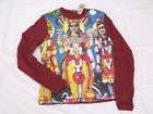   Fame Longsleeve T Shirt rot mit Motiv Buddha like L 40 Pulli NEU 2981