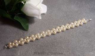 BEADING KIT Make your own Ivory Pearl & Silver Bracelet  