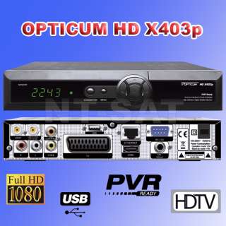 Digitaler HDTV Satelliten Receiver OPTICUM HD X403p 5908252680917 