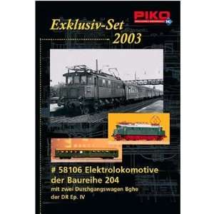  58106   Exklusiv Set 2003   BR 204 DR Ep IV (DSS) + 2 Durchgangswagen