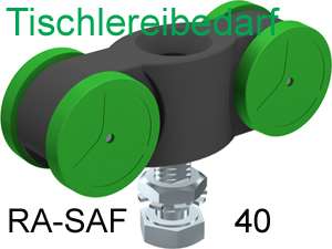 Schiebetürbeschlag SAF 40 D 200 cm Tür bis 40kg / 110cm  