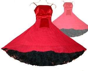 red Petticoat dress Rockabilly 50er 60er Gr. S  
