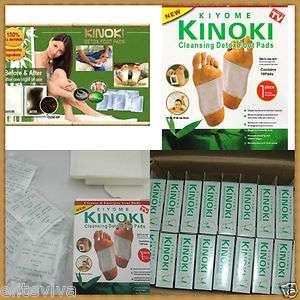 50 Boxes (500 pcs) Kiyome KINOKI cleansing Detox Foot Pads NEW  