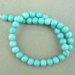 natural Gemstone Spacer turquoise Round Loose Bead 8mm  