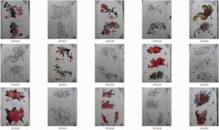 China Blumen Tattoo Vorlagen Flash Book Buch Tätowierungen DIN A3 