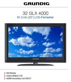Grundig 32GLX4000 81cm 32 LCD TV HD Ready 32 GLX 4000 4013833622567 