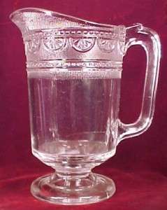 EAPG Antique 1880s SHERATON WATER PITCHER Bryce Higbee  