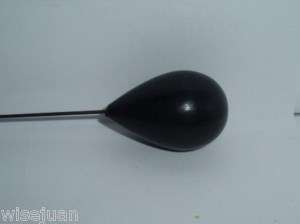 Large Jet Glass Victorian Teardrop MOURNING Hat Pin  