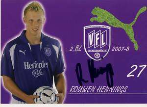 Rouwen Hennings VFL Osnabrück 2007/08 TOP AK+ 76670  
