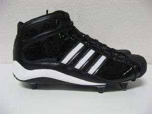 Adidas Pro Color Mid BLACK Shell Toe Football Cleats 15  