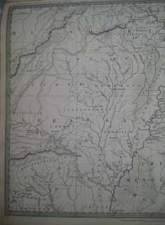 1833 SDUK Map of Missouri, Arkansas, Mississippi, TN  