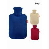 FASHY 6530 Thermoplast Wärmflasche + Bezug, 2,0l, farblich 