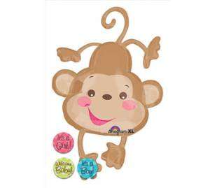 26 New Baby Monkey Boy or Girl Balloon Party Shower  