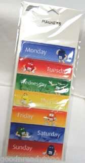 DAYS OF THE WEEK #7 COLLECTIBLE MAGNETS  