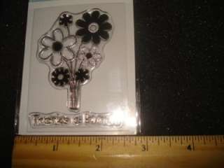 Clear Acrylic Kaiser Stamps Flowers Thanks A Bunch  