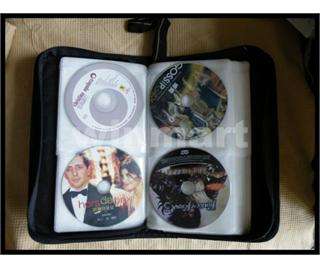 120 disc CD DVD Holder Storage Wallet Case Black Bag  