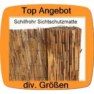 Natur Sichtschutz Balkon Sichtschutzmatte Schilfrohr 90x300 Neu 