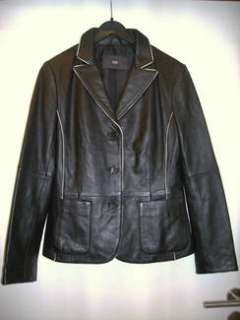 Schwarze Leder   Jacke v. TCM Gr. 38 in Nordrhein Westfalen 