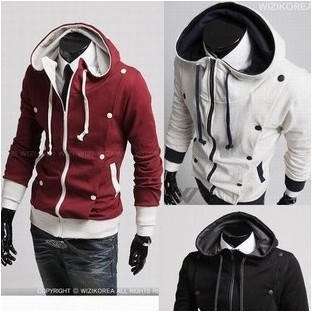   Fashion Slim Fitted Sexy Top Designed Rider Style Baseball Hoodie Coat