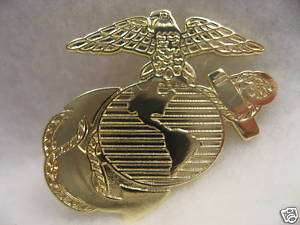 US Marine Corps Goldtone Lapel pin/ Marine Insignia  