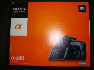 Sony Alpha DSLR A580 Digital Camera BODY ONLY LN 027242816527  