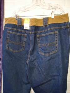 NWT Corduroy Trim Denim Blue Jeans ~ FADED GLORY WOMAN ~ Plus Size 22W