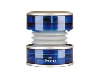 iHome iHM60 Rechargeable Mini Speaker System Blue for ipod Touch Nano 