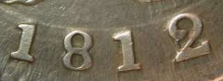 1812/1 XF CAPPED BUST HALF DOLLAR ID#Q175  