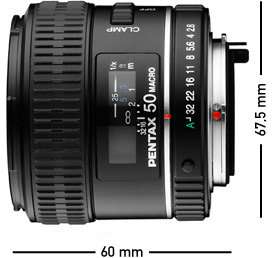Pentax SMC P D FA 50mm / f2,8 Objektiv für Pentax  Kamera 