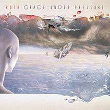 RUSH GRACE UNDER PRESSURE SIGNED LP COVER  