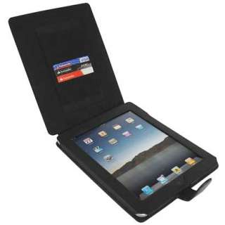 Black Leather Flip Skin Case Cover Stand for Apple iPad 1  