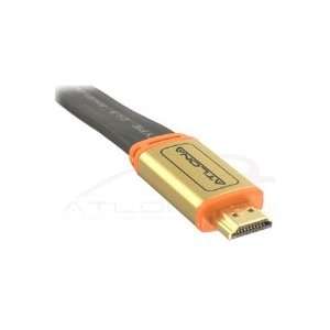  Atlona 2M ( 6FT ) ATLONA FLAT HDMI CABLE ( BLACK COLOR 