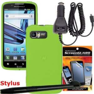  Green Silicone Jelly Case for AT&T Motorola Atrix 2 MB865 