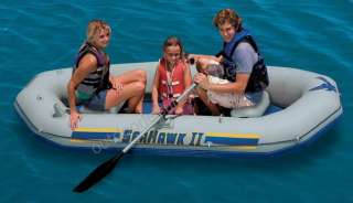 Intex Seahawk 2 II Inflatable Boat Set Oars/Pump/Pouch *24hr Del 