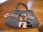 Fuzzynation fuzzy nation dog tote purse bag handbag yor
