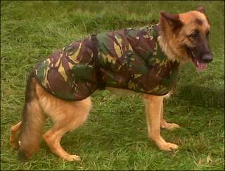   Shepherd models the 30 inch (75 cms) Forester camouflage coat