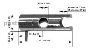 Konusgleiter Handbrause Schieber Duschstange ø 18mm  