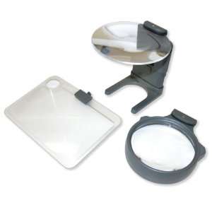  Hands Free LED Lighted Hobby Magnifier Health & Personal 
