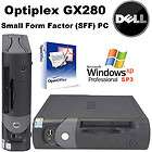 Fatest Dell GX280 SFF Desktop PC Pentium 4 HT 2x 3.4GHz 80GB 2GB CDRW 