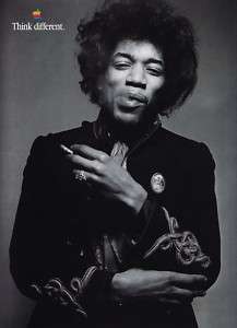 Pubblicità Poster APPLE Think Different   Jimi Hendrix  