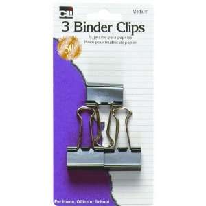  Charles Leonard Inc., Clips, Binder, Medium, 1 1/4 Inches 