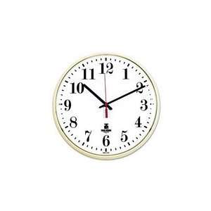  Quartz Slimline Clock, 12 3/4in, Putty, 1 AA Battery 