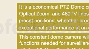 CCTV 27x zoom 480TVL Outdoor PTZ Dome camera System Kit  