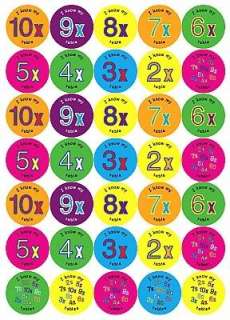 TIMES TABLES REWARD STICKERS Primary Teaching Resource  